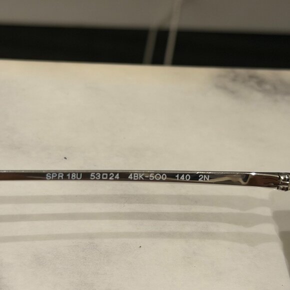 Project Prada SPR 18U Conceptual Sunglasses Black/Silver Frame PRESCRIPTION Lens - Picture 5 of 6